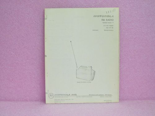 Motorola Manual P43DEN-1110AM &#034;Handle-Talkie&#034; FM Radio Operating Manual Only