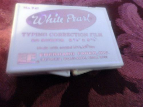 White Pearl typing correction film  Eberhard Faber, Inc.