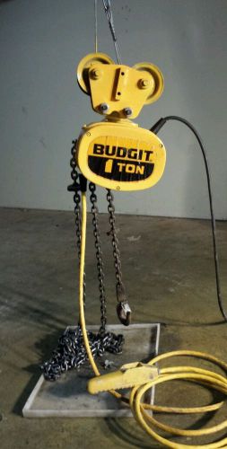 Budgit electric chain hoist 1 ton for sale