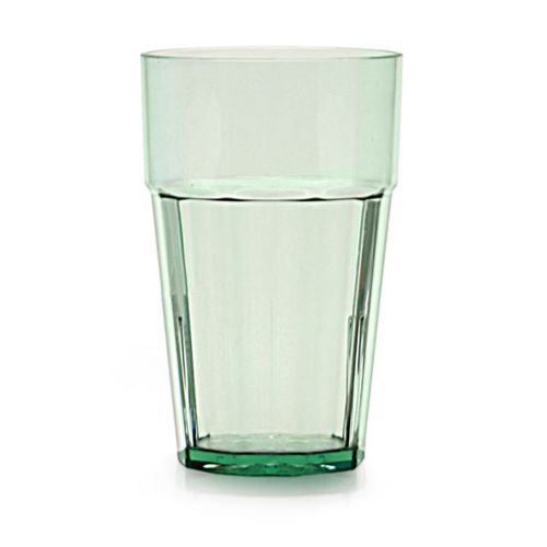 SET OF 12 CUPS 10 OZ RESTAURANT TUMBLER POLYCARBONATE GREEN UNBREAKABLE GLASS