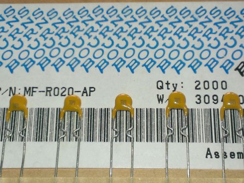 [50 pcs] bourns 0,20a(200ma)  resettable fuse (multifuse) 60v mf-r020 for sale