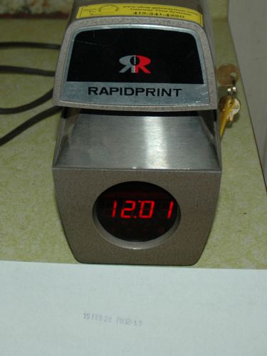 RAPIDPRINT ARL-E Time &amp; Date Stamp Rapid Print Clock with Key