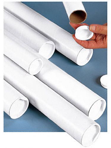 U-Line S-1028 White Tubes with End Caps - 3 x 15&#034;, .060&#034; thick