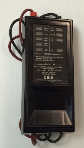 Used Csa Model HHM 101 Multi-Voltage Multi Frequency And Polarity Tester