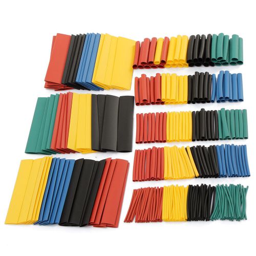 328pcs assortment ratio 2:1 heat shrink tube sleeving wrap wire kit useful for sale
