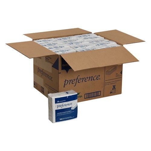 Georgia pacific preference 2-ply 1/8 fold paper napkins 31436 brand new case for sale