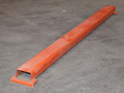 PALLET RACK SUPPORTS, 48&#034; FORK ENTRY BARS, USED, FORMED CHANNEL