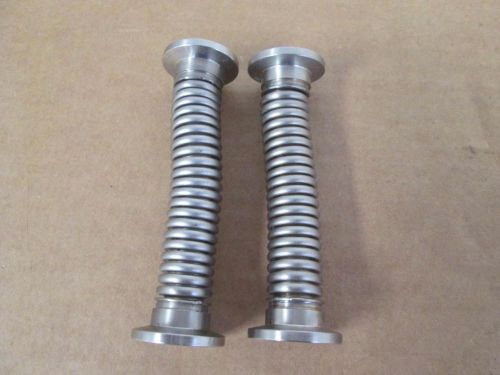 (2) iso kf-16 4&#034; st/st bellows metal hose flex coupling (1/2&#034; id) for sale