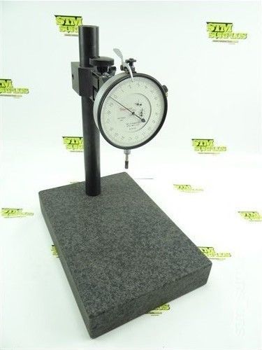 STARRETT 656-617 PRECISION DIAL INDICATOR  CDI 8&#034; X 12&#034; GRANITE INSPECTION STAND