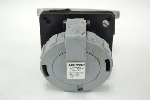 LEVITON 430R5W PIN &amp; SLEEVE WATERTIGHT RECEPTACLE 600V-AC 30A AMP 4W 3P B356084