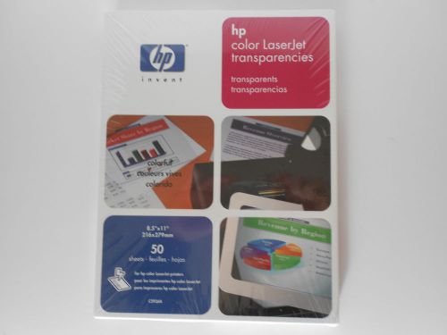 Genuine HP  LaserJet Transparency Film  8.5x11  50 Sheets (C2934A) Sealed