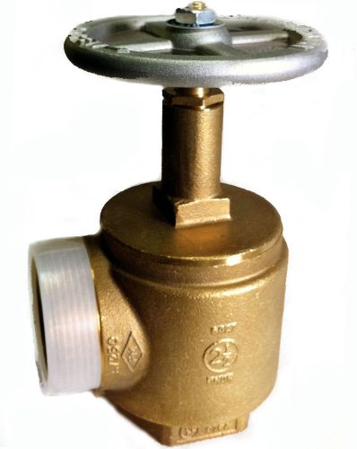2-1/2&#034; fire hose valve angle female npt x  male nst- ul/fm brass dixon av250-1 for sale