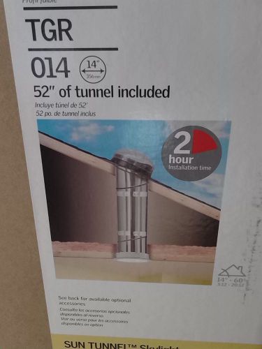 TGR 014 VELUX Rigid Low Profile SUN TUNNEL 50&#034; tunnel included 14 inch Skylight