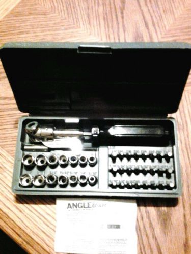 Angle driver  the superior screwdriving system. attachments and case. for sale