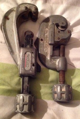 LOT OF 2 RIDGID PIPE CUTTERS MODELS 151 &amp; NO 15