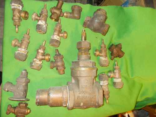 LOT OF ASSORTED BRASS FITTINGS SMALL &amp; LARGE ALL KINDS ABOUT 30 POUNDS