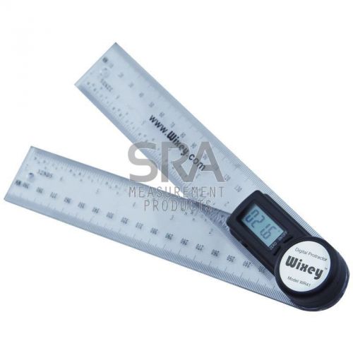Wixey 8&#034;/ 200mm Digital Angle Protractor with Clear Plastic Rule - WR41