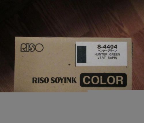 New Genuine OEM Riso S-4404 Hunter Green Ink Risograph GR RC RA FR RP RN RP3105