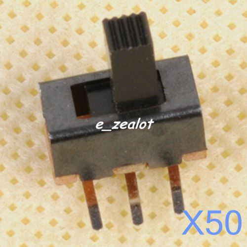50pcs new spdt 2.54mm pitch 2 tap position 3pin right angle mini slide switch for sale