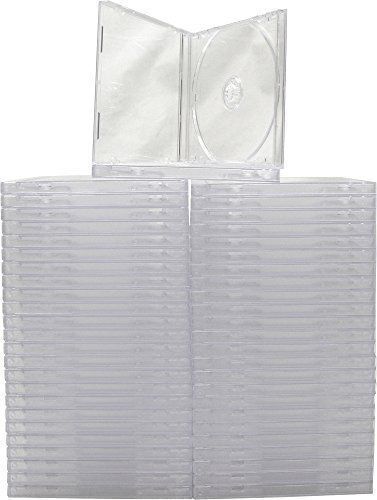 25 STANDARD Clear CD Jewel Case Packaging Protective Plastic 3 piece Removable