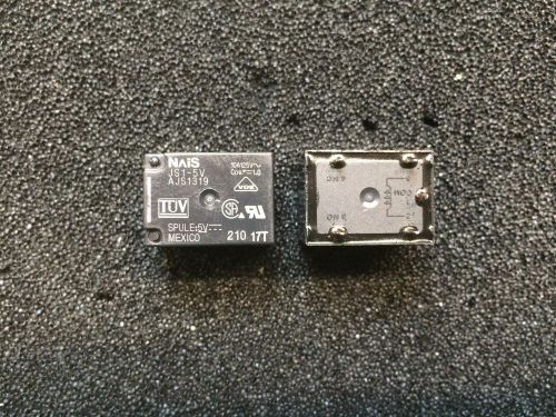 NAIS/AROM JS1-5V, Relay 5VDC,69.4 Ohms,5ADC/10AAC SPDT (3 Pieces)