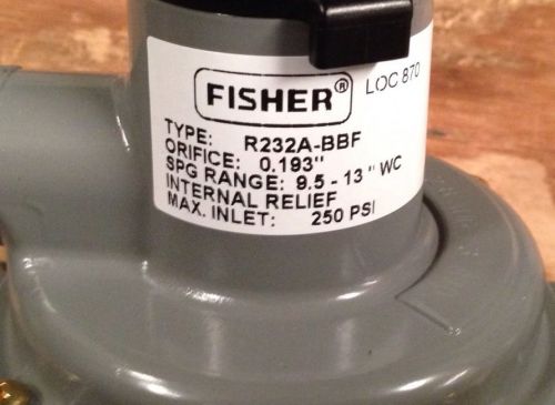 Fisher Propane Integral Two Stage Regulator R232A-BBF &amp; POL x 1/4 x 12 pigtail