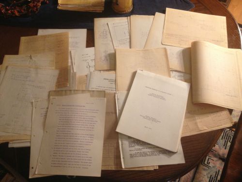 LOT #4 VINTAGE GE SYRACUSE RESEARCH REPORT SCIENTIST PAPERWORK NOTES TECH INFO