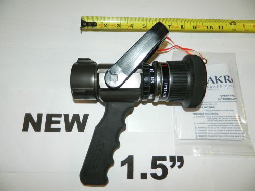 Fire nozzle pistol grip 1.5&#034; nh akron turbojet style 1720 1 1/2 inch nst hosenew for sale