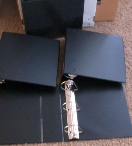 Lot of 4 Black Binders by World Wide D  3 Ring