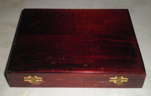 Vintage Wooden Microscope Slide Box Case Holds 100