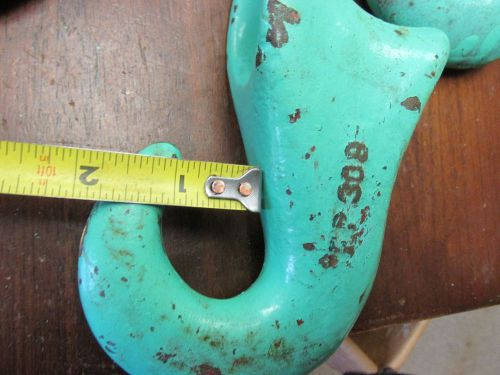Sliding cast iron choker cable hook- logging, industrial, salvage, mill, rigging for sale