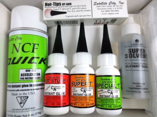 NEW Instant Glue, Arts Craft Hot Pro Kit Glues Accelerator Debonder Repair BEST