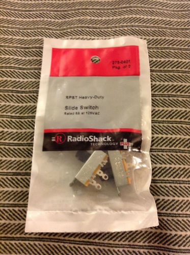 SPST Heavy-Duty Slide Switch #275-0401 By RadioShack