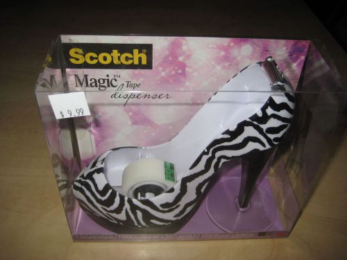 Scotch Magic Tape Dispenser (Zebra print with Stiletto Heel)