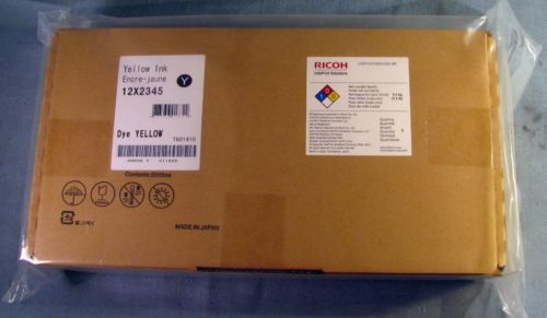 GENUINE RICOH INFOPRINT SOLUTIONS YELLOW INK BOX OF 2 12X2345 SEALED 5000 MP NEW