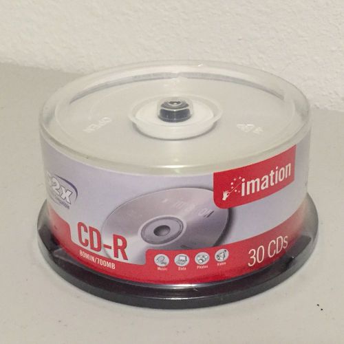 Imation CD-R 52X 80min 700MB 30 Pack NEW In Sealed Packaging