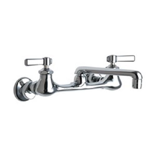 New! Chicago Faucets, Kitchen Faucet, 6&#034; Spout, Two Handle - 540-LDXKABCP