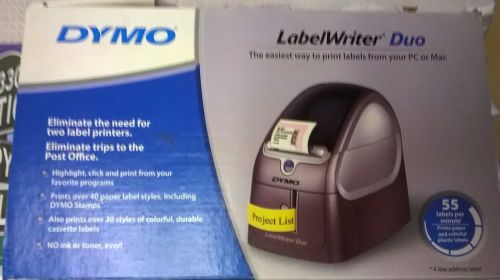 Dymo (93105) LabelWriter Duo Thermal Printer Label Maker w/ USB 2.0 Cord &amp; A/C