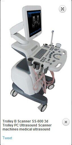 Trolley b scanner ss-600 3d trolley pc ultrasound scanner machines medical ultrasound for sale
