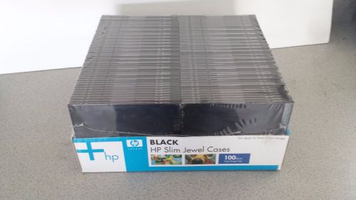 HP Black Slim Jewel Cases, Pack of 100 NIB.
