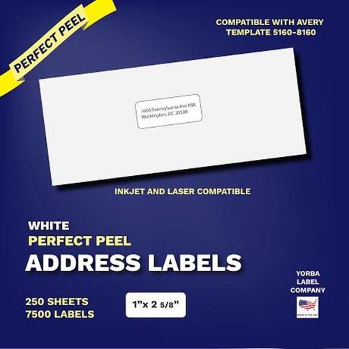 Perfect peel address labels and mailing labels for both laser and inkjet prin... for sale