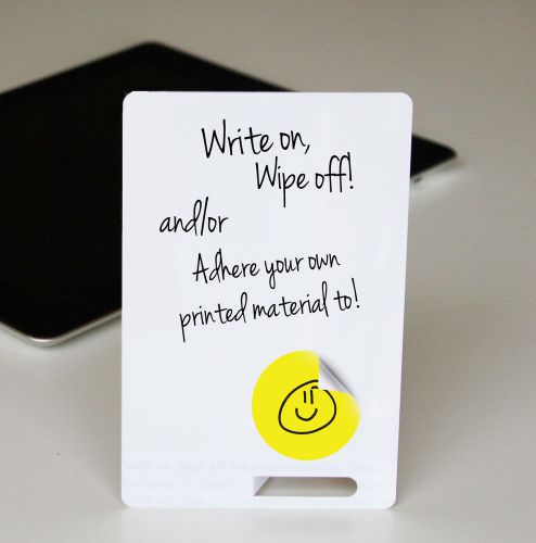 Mini Whiteboards - 20 x small desk whiteboards information presentation cards