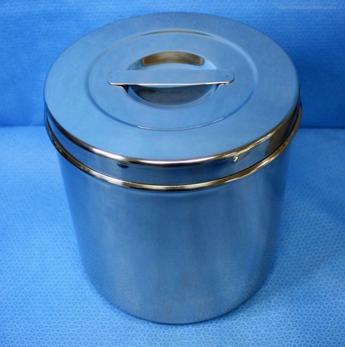 4.5 Qt Stainless Steel Dressing Jar w/ Recessed Lid Military Issue 88040 New
