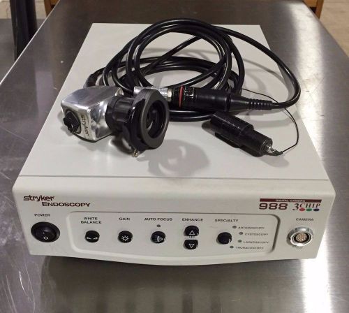 Stryker 988 Digital 3-Chip Endoscope Camera System w/ Camera head &amp; Coupler