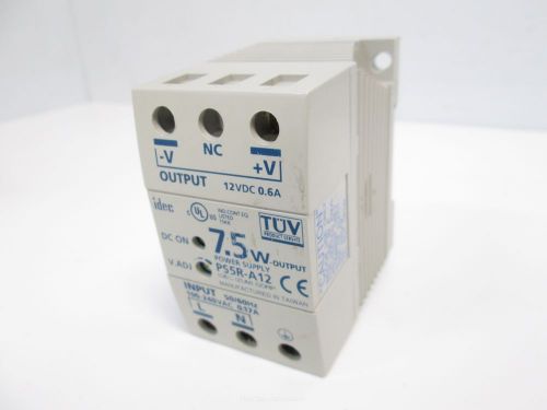 Idec PS5R-A12 Power Supply 100-240VAC Input 12VDC 0.6A 7.5W Output