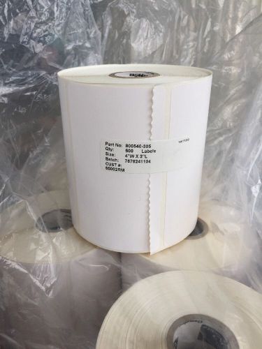 12 rolls 500/roll 4&#034;x3&#034; direct thermal shipping labels for zebra 2844 zp-450 for sale