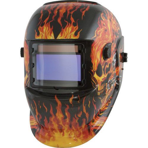 Titan Solar Powered Auto Dark Welding Helmet (Flame) 41266 NEW