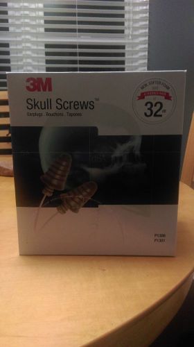 3m p1301 skull screws corded earplugs 120 pr/box, nrr 32 for sale