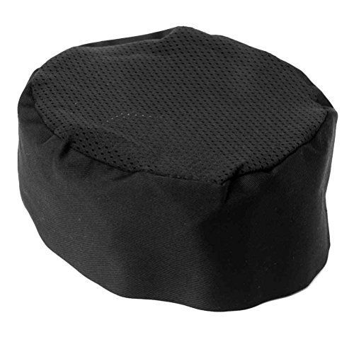 Iroch?Chefs Hat Breathable Mesh Top Skull Cap ,Chat Chef Hat Black