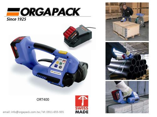 Brand new orgapack ort 250 battery operated poly strapping tool for sale